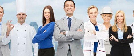 Personas de distintas profesiones